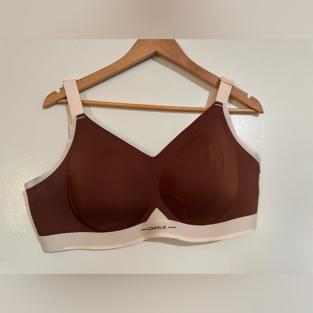 Comfelie XL Plus Brown Full Coverage Bra